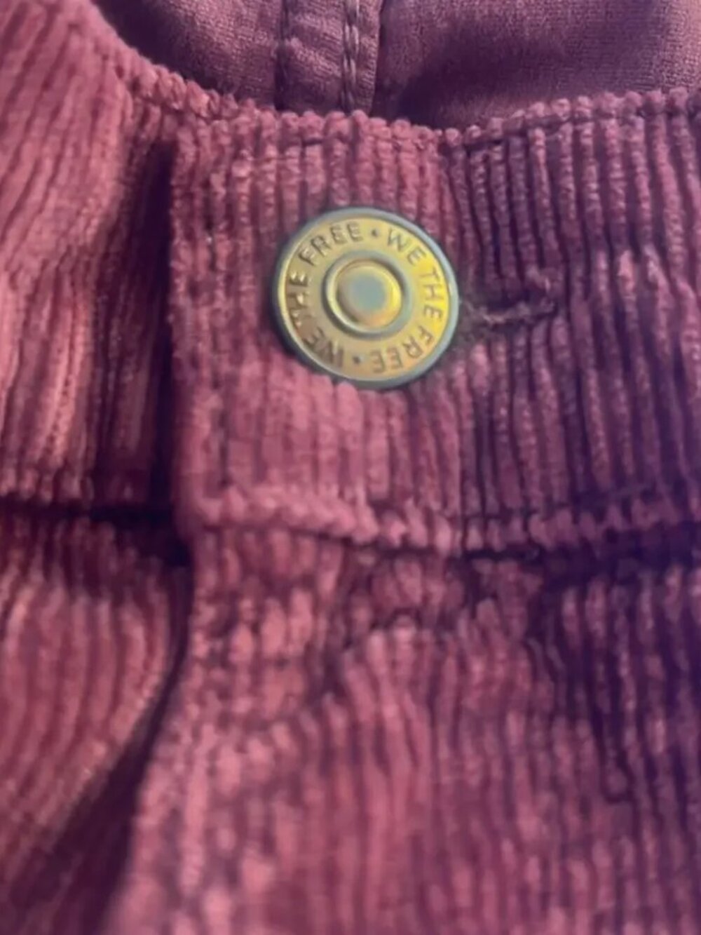 FREE PEOPLE WE THE FREE RISK TAKER CORDUROY PANTS - Picture 5 of 5